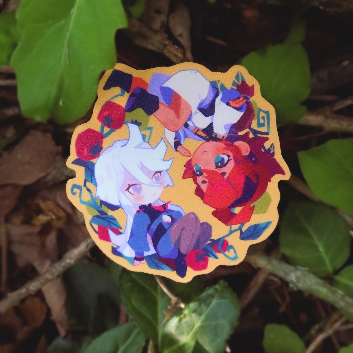 Suletta & Miorine- 3" Vinyl Sticker