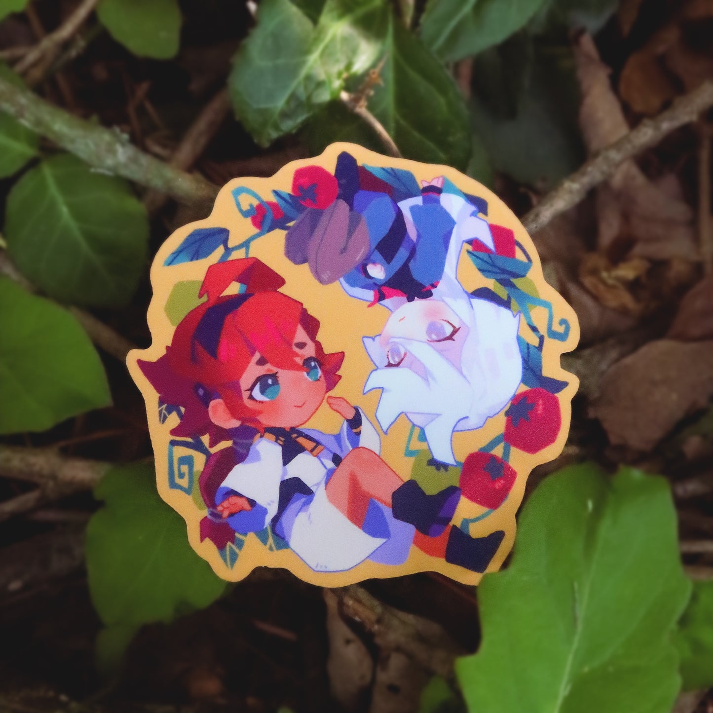 Suletta & Miorine- 3" Vinyl Sticker