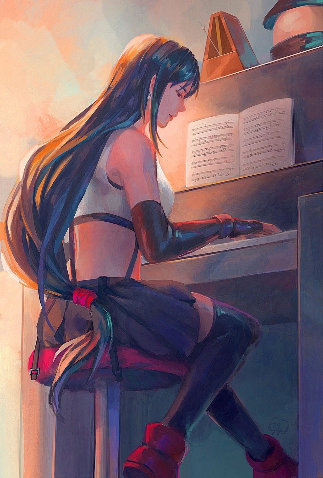 FFVII- Tifa Print