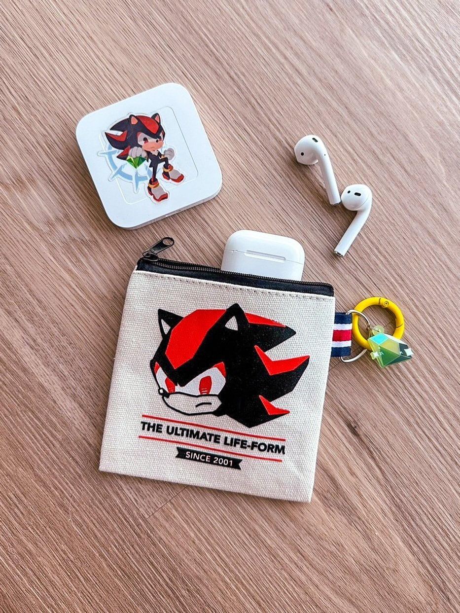 Shadow & Knuckles Zipper Pouch