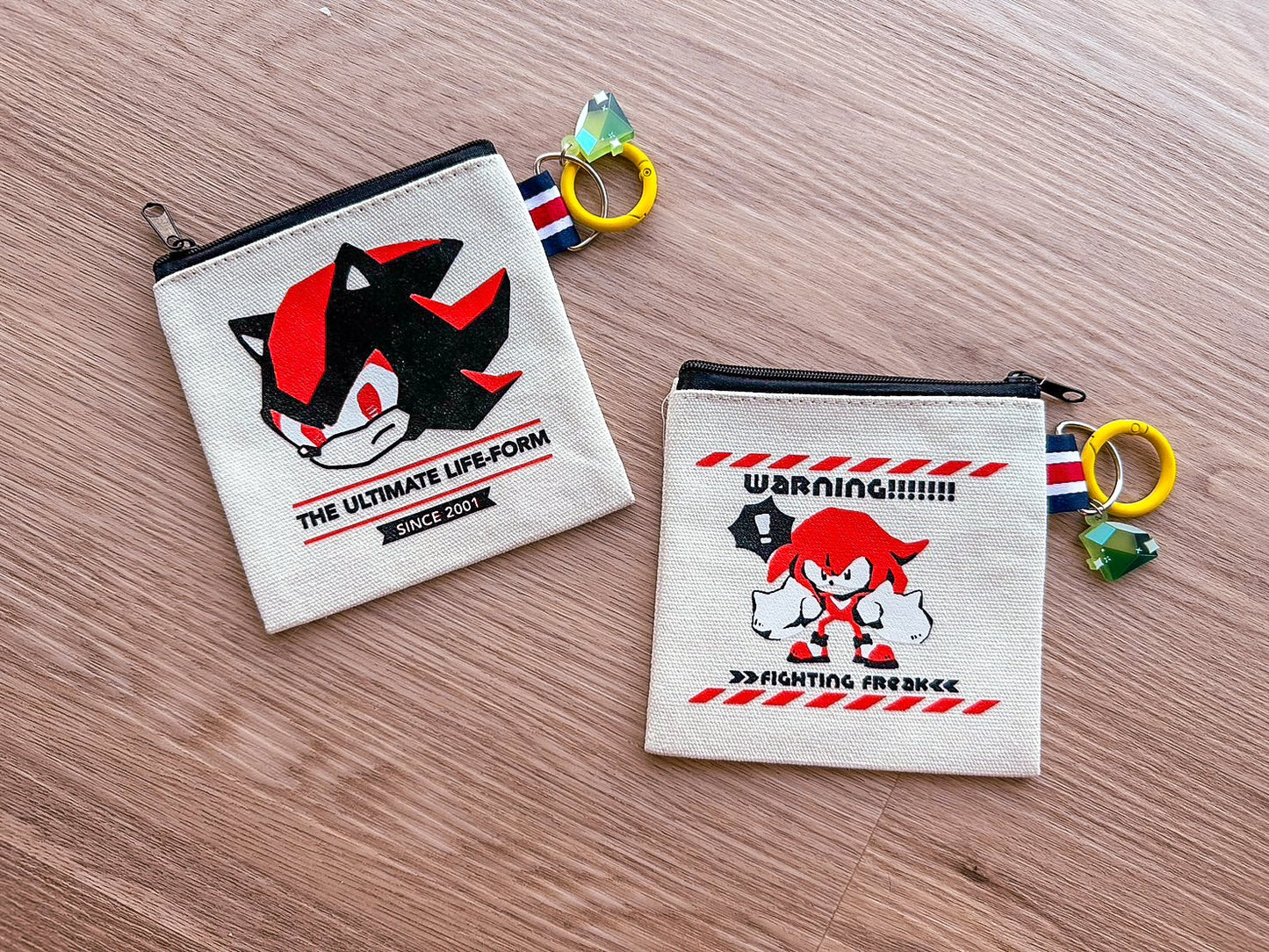 Shadow & Knuckles Zipper Pouch