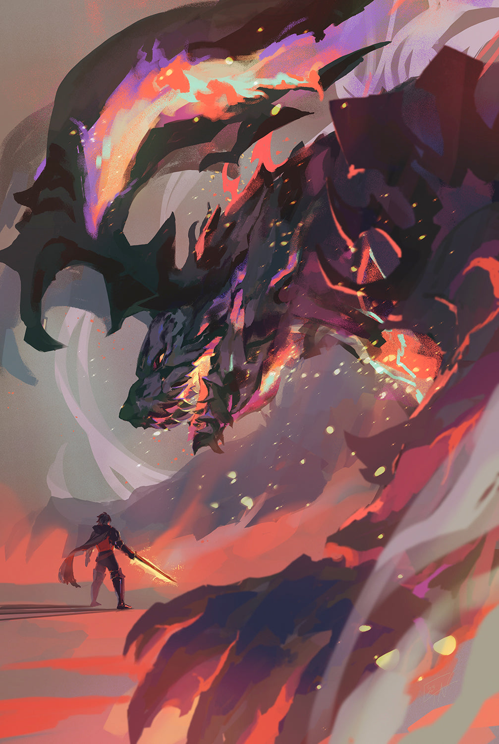 FFXVI- Ifrit Print
