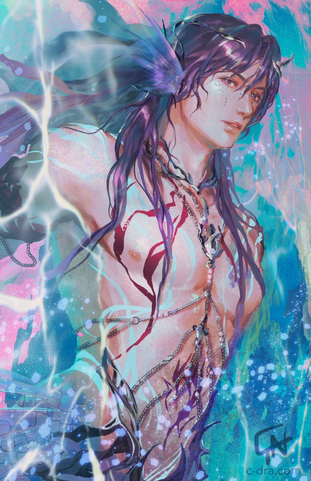 LADS Lemurian Sea God Rafayel Print