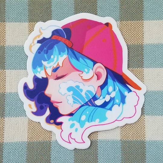 Tidal Girl- 3" Vinyl Sticker