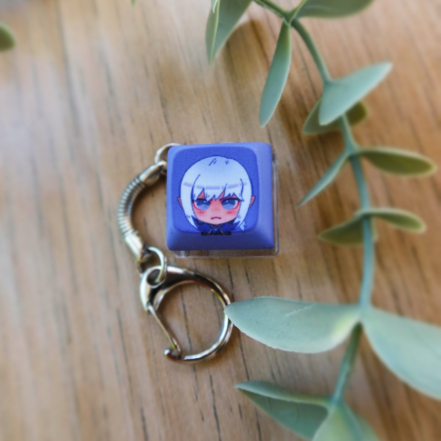 FFXIV Character Keycap Clicky Light-up Fidget Keychain