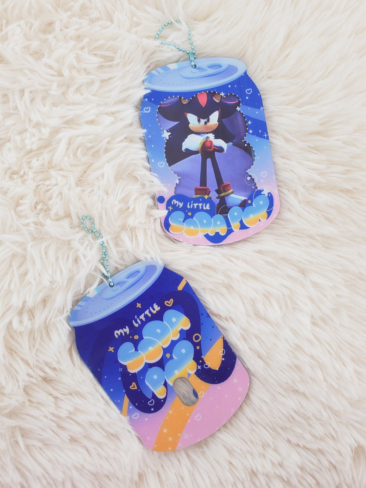 Soda Pop Acrylic Photocard Holder Keychain