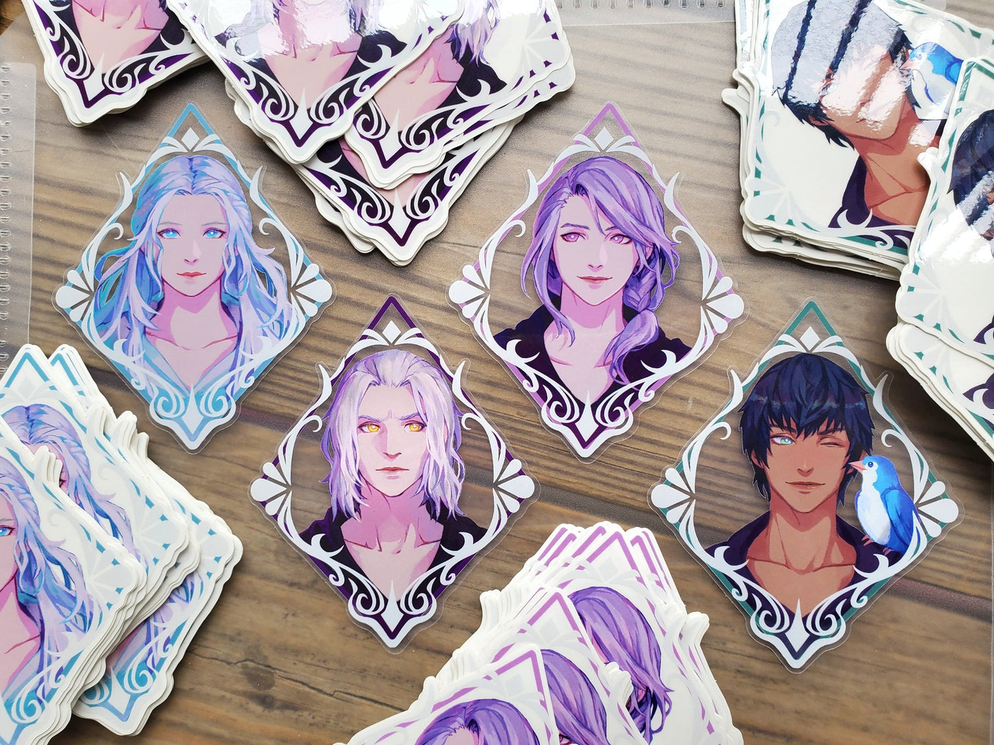 FFXIV Endwalker Ancients Portrait Clear Vinyl Stickers