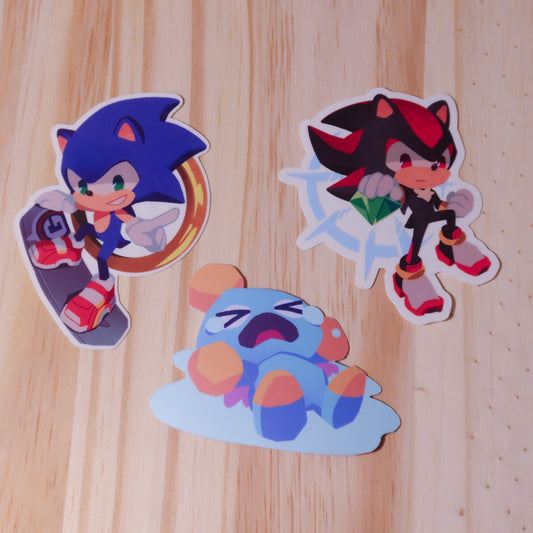 Sonic Stickers (Sonic, Shadow, & Crying Chao