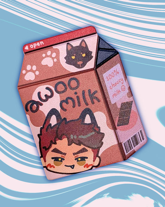 LADS Valko AWOO Milk Badge Pin