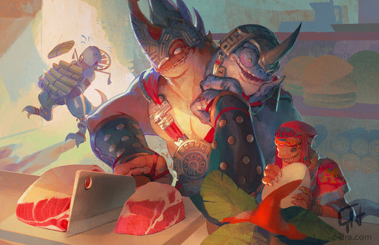 FFXIV Bakool Ja Ja Family Cooking Print