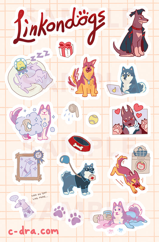 LADS Linkondogs Sticker Sheet