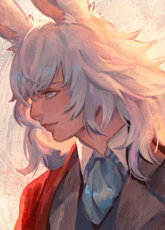 FFXIV Lyna Portrait Print