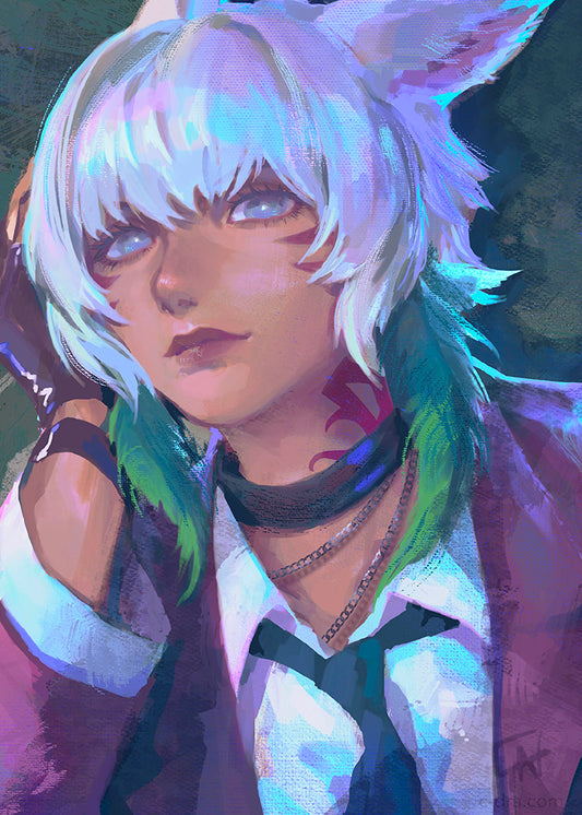 FFXIV Y'shtola Portrait Print