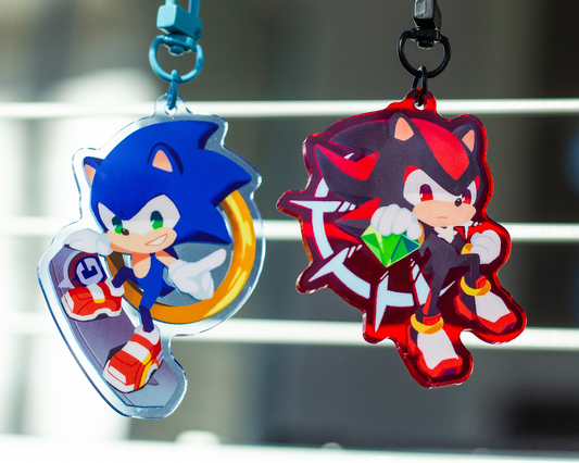 Sonic & Shadow Acrylic Keychains