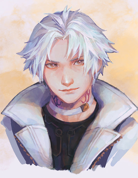 FFXIV- Thancred Portrait Print (Mini Size - 6x9)